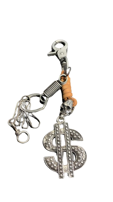 Key Chain from Alloy & PU Leather